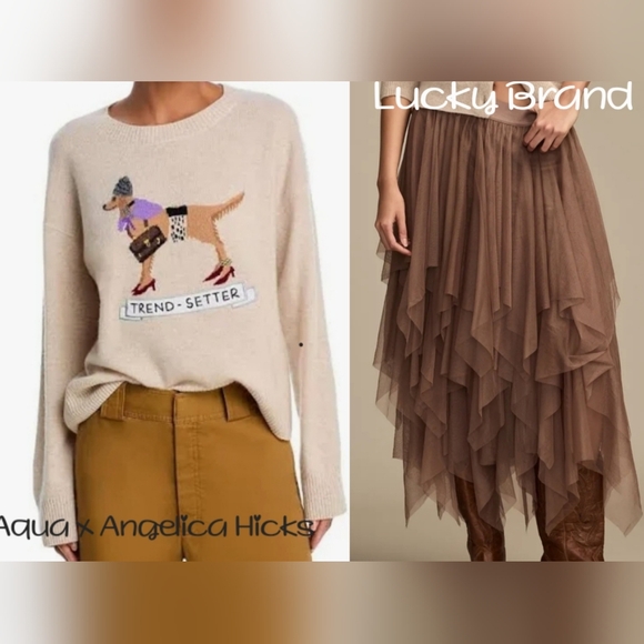 Lucky Brand Ruffle Tiered Mesh Skirt - Picture 6 of 8